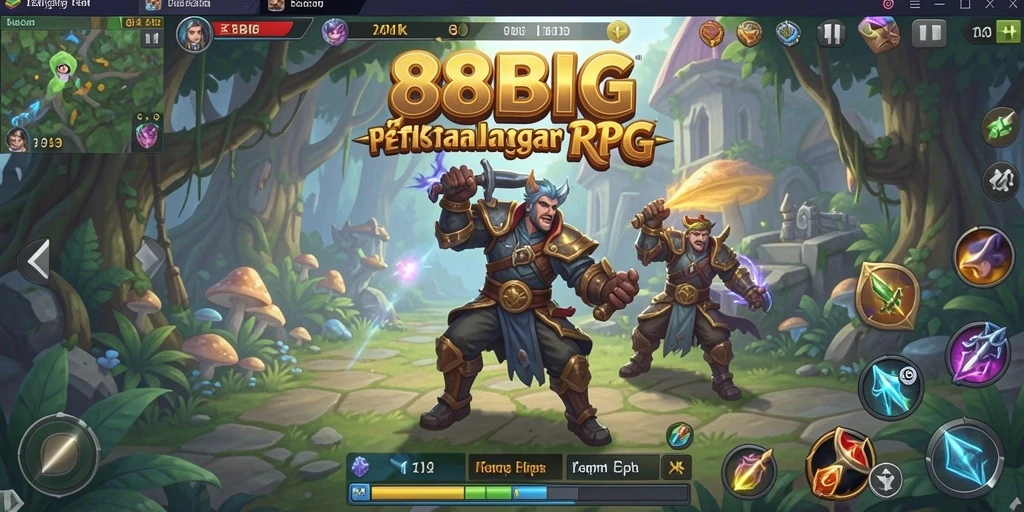 Tampilan menakjubkan dari gameplay RPG di 88BIG.