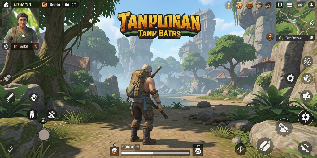 Tampilan gameplay Open World yang menarik dan interaktif di ATOM138.