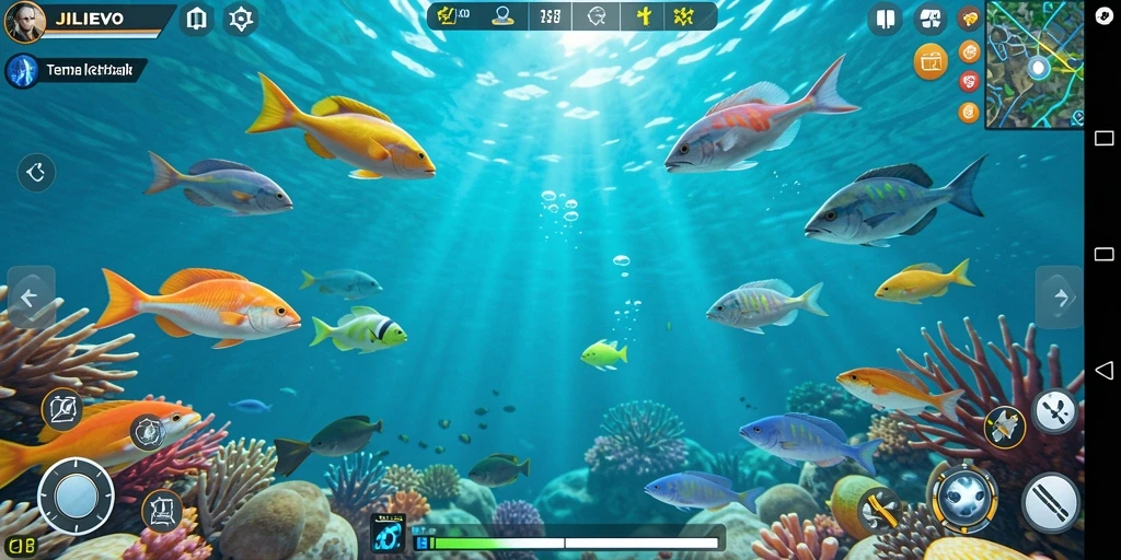 Screenshot gameplay JILIEVO menampilkan keasyikan menembak ikan.