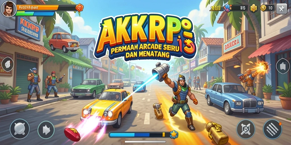 Tangkapan layar gameplay utama KKRP yang penuh aksi dan keseruan.