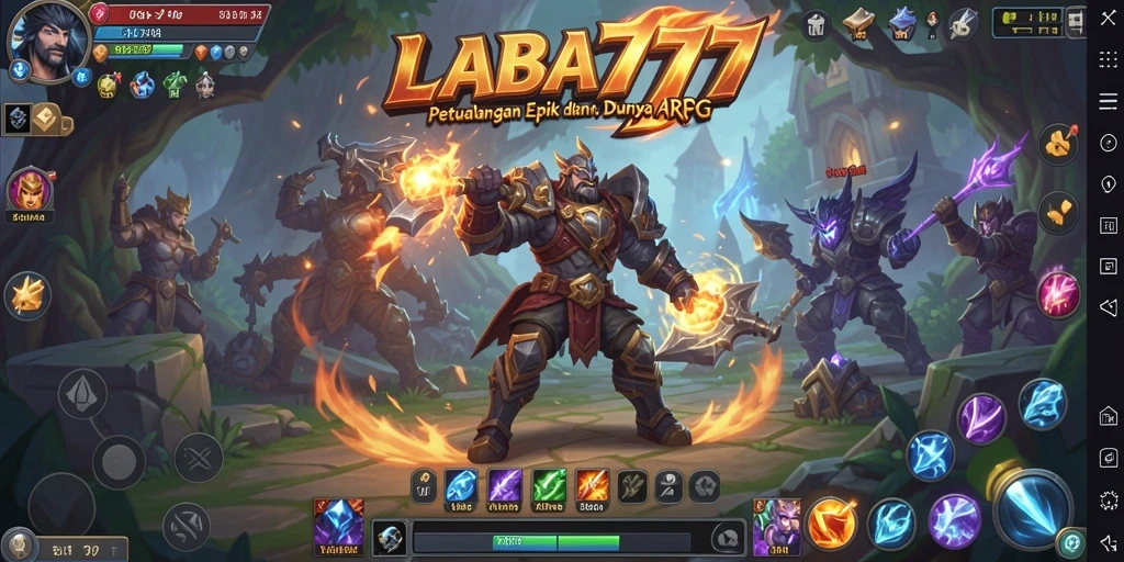 Tangkapan layar LABA777 menampilkan aksi seru dalam gameplay ARPG.