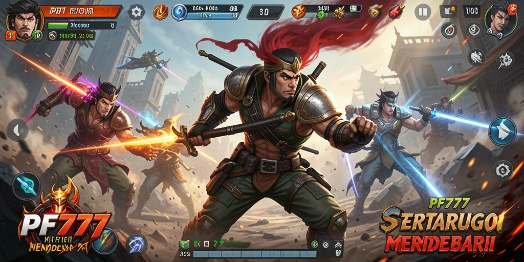 Tampilan gameplay PF777 yang menegangkan dan strategis.